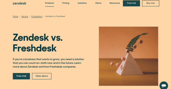 ZenDesk vs FreshDesk Comparison Page